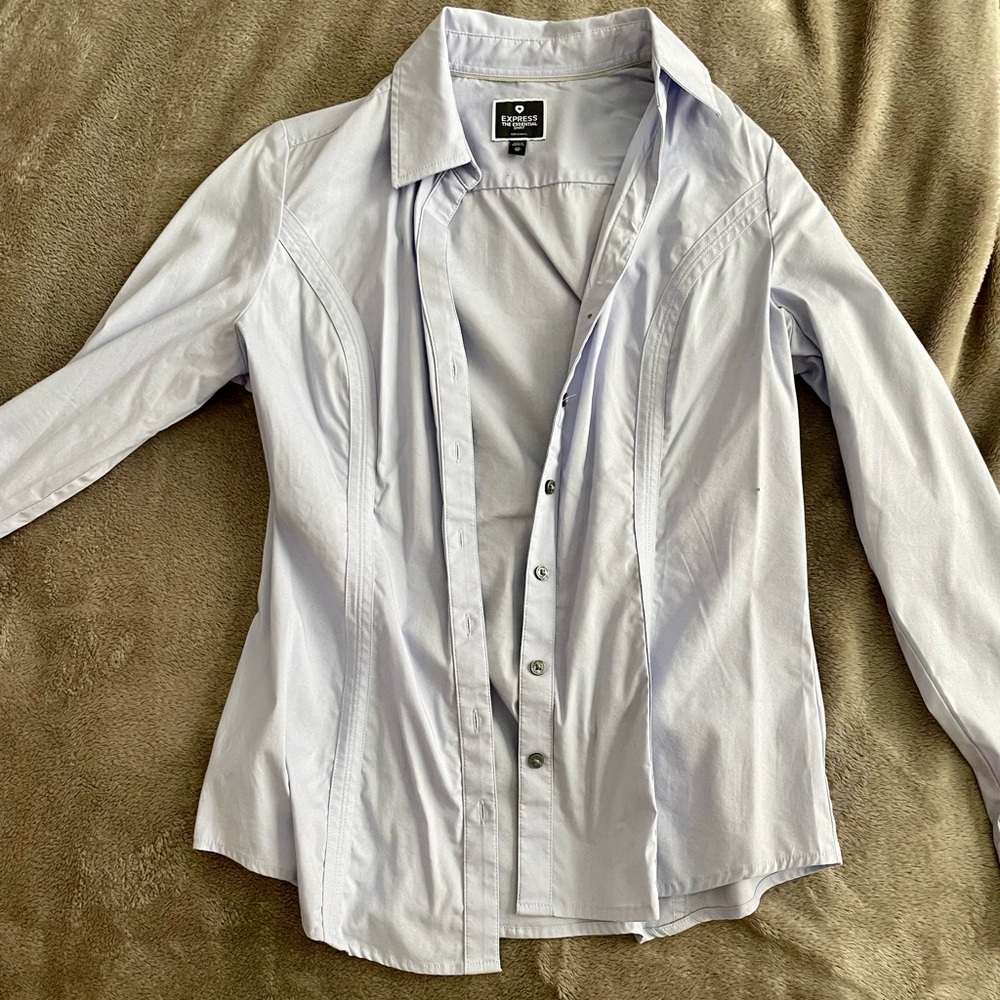 Express; business casual purple top